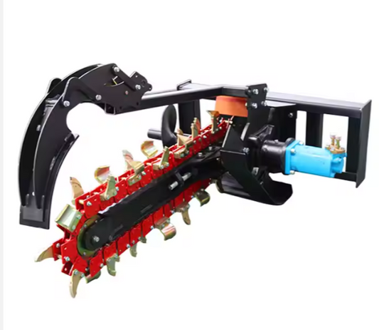 New Design Skid Loader Backhoe Loader Tractor Attachments Trencher Used for Ditching Farm Land